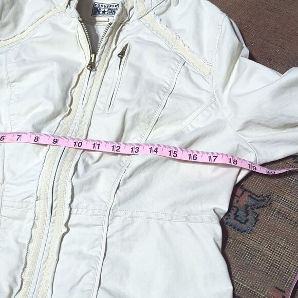 Converse Women's cream cotton Jacket - Picture 7 of 13